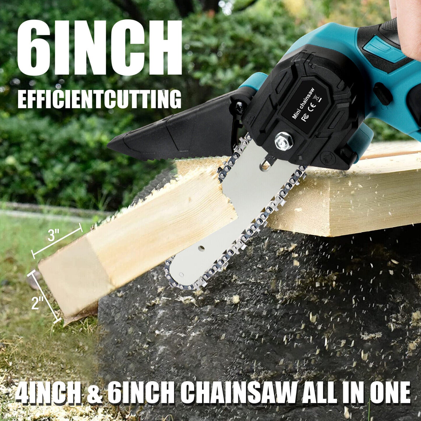 36V Cordless Mini Chainsaw – Powerful, Lightweight & Ready for Any Job