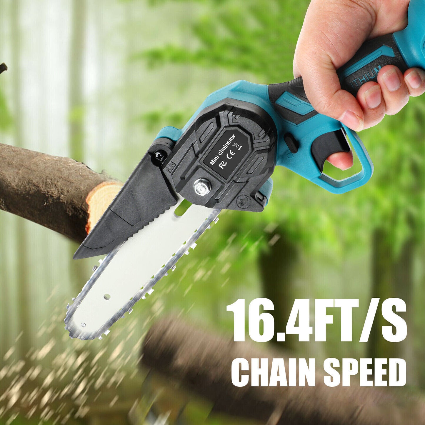 36V Cordless Mini Chainsaw – Powerful, Lightweight & Ready for Any Job