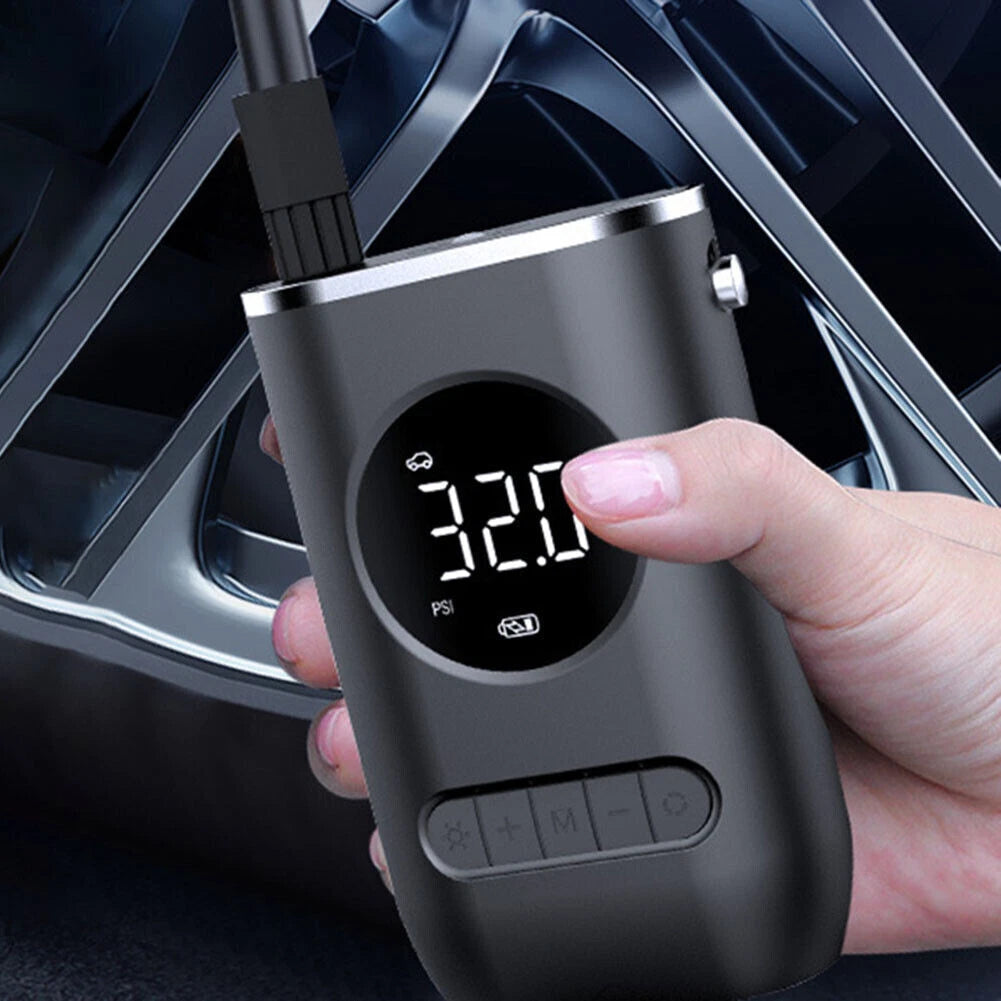 Cordless Car Tyre Inflator – USB Rechargeable Portable Air Pump