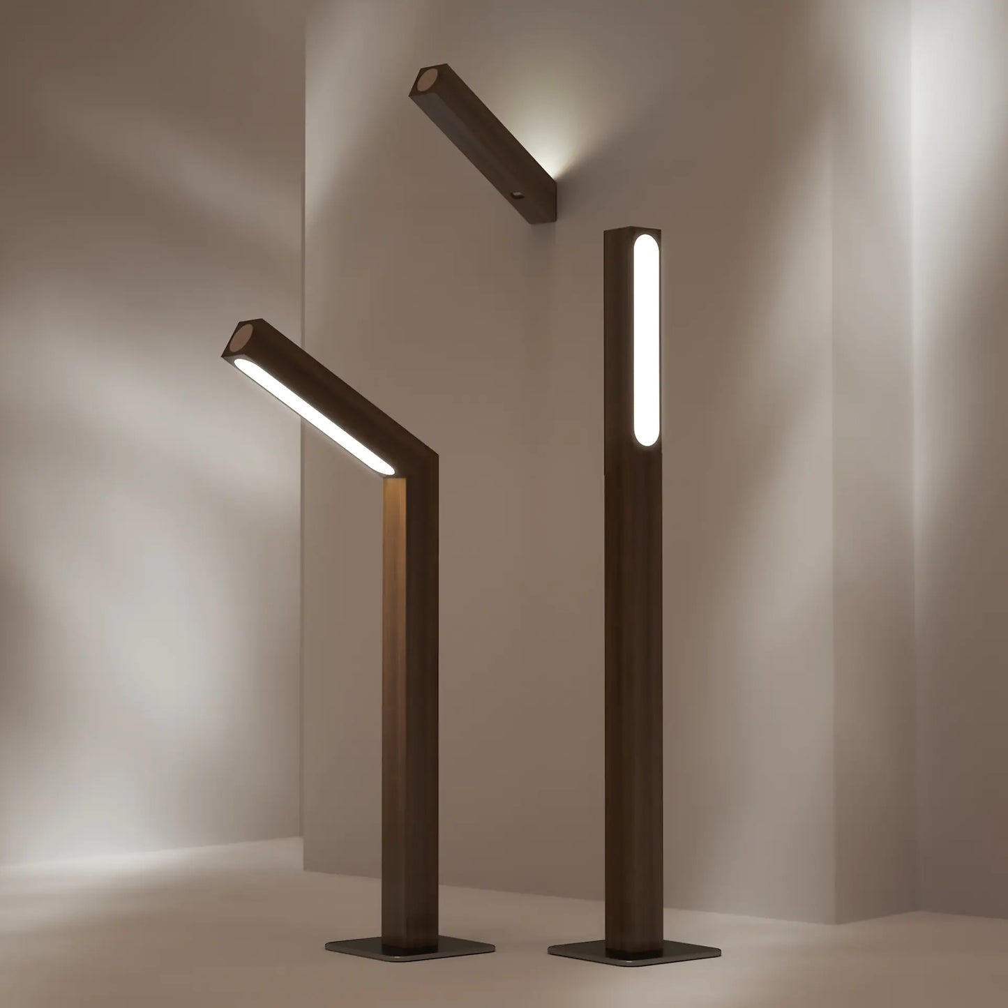 Sleek Wooden LED Night Lamp