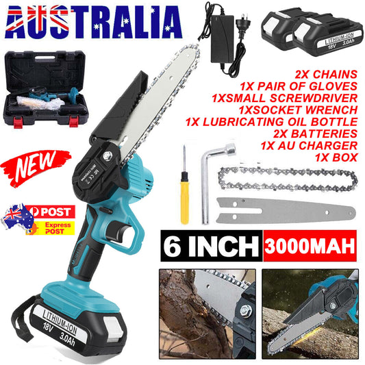 36V Cordless Mini Chainsaw – Powerful, Lightweight & Ready for Any Job