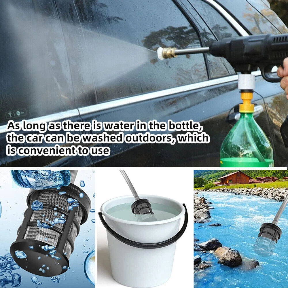 48V Cordless High-Pressure Washer Gun – Dual Battery Power Cleaner for Cars & More