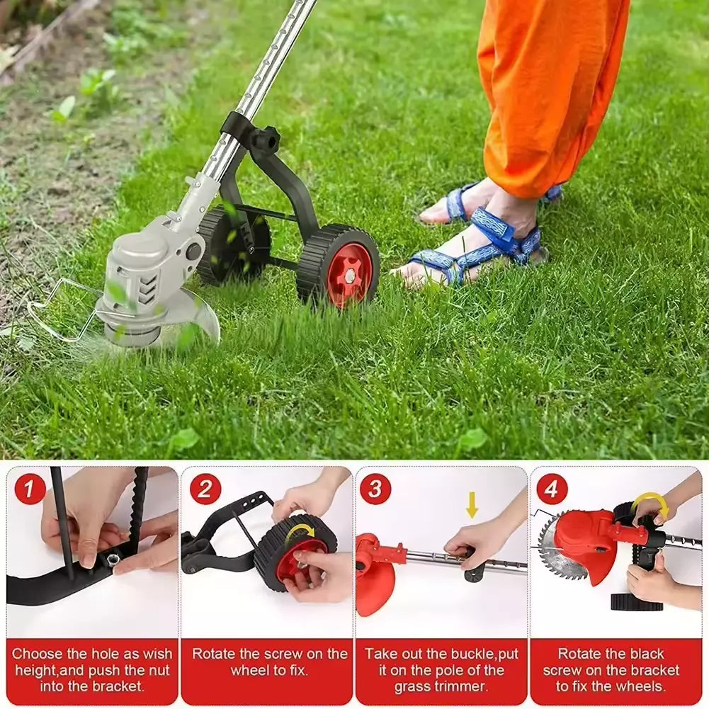 36V Cordless 3-in-1 Electric Grass Trimmer & Brush Cutter – Whipper Snipper Lawn Mower